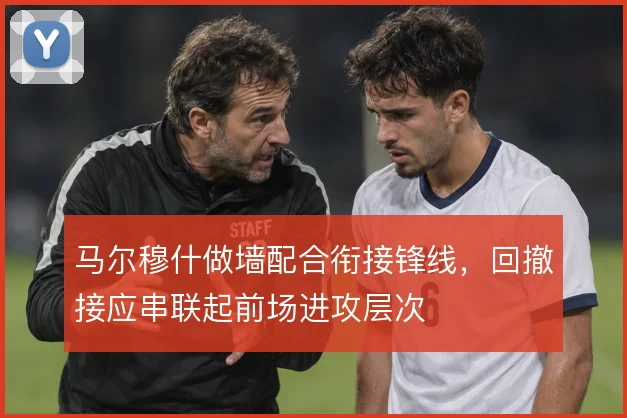马尔穆什做墙配合衔接锋线,回撤接应串联起前场进攻层次